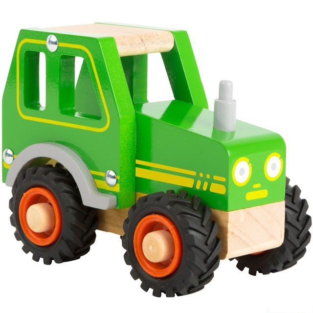 Small Foot Dřevěný traktor zelený