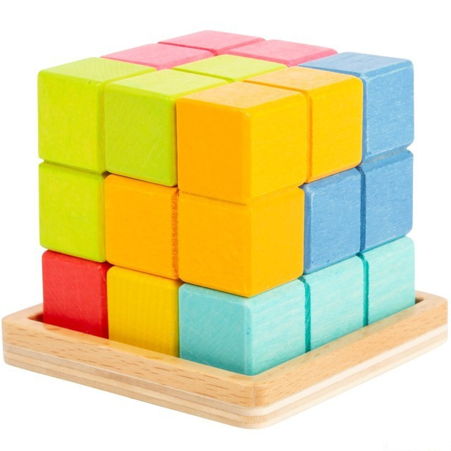Small foot Dřevěný 3D tetris