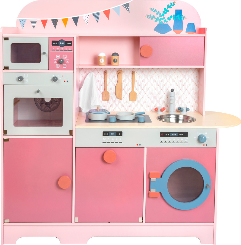 Legler Small Foot Dřevěná kuchyňka Gourmet růžová