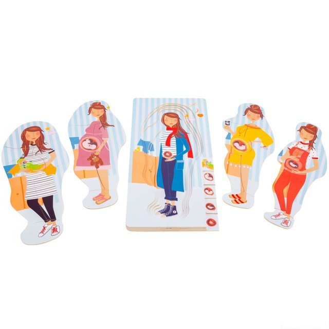 Small Foot Vrstvené puzzle těhotenství