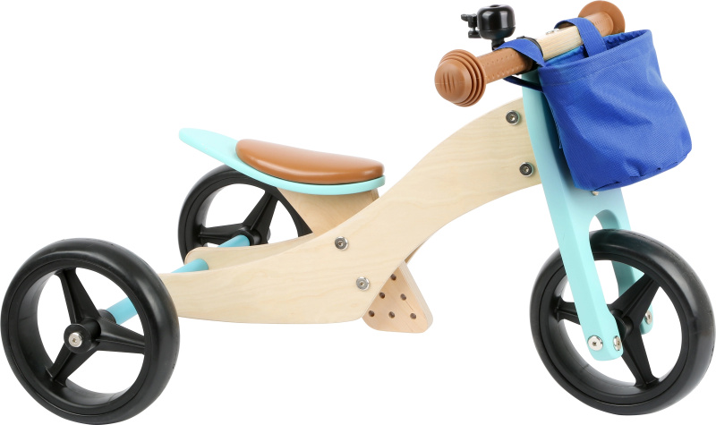 Legler Dřevěné Trike 2 v 1 tyrkysové
