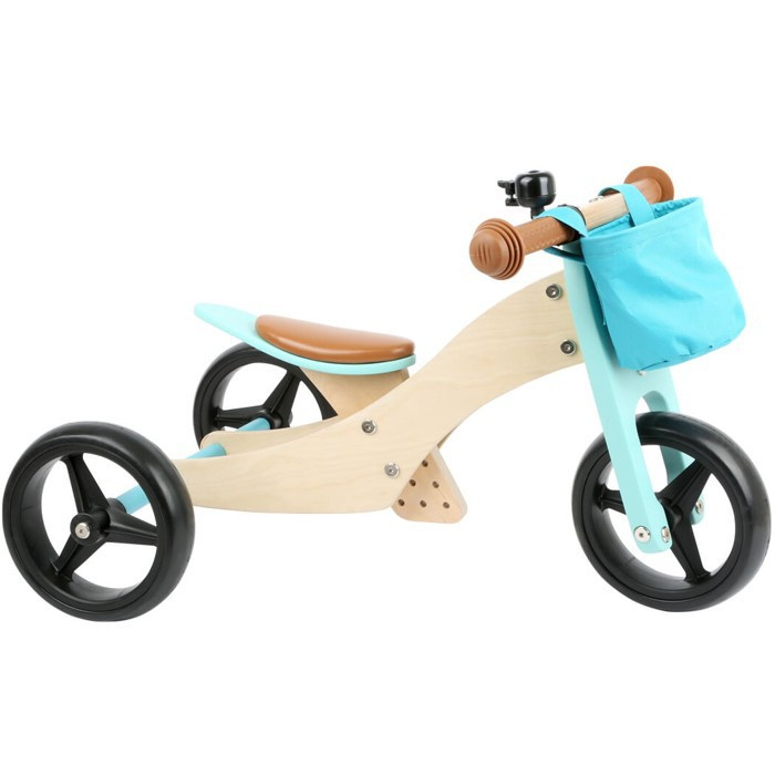 Legler Dřevěné Trike 2 v 1 tyrkysové