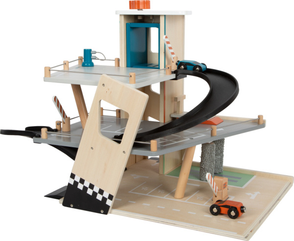 small foot Dřevěné závodní parkoviště