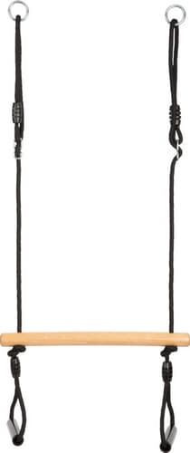 Small foot Trapézová houpačka s gymnastickými kruhy Black Line