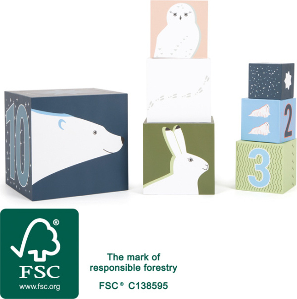 Small Foot Stohovací kostky "Arctic"