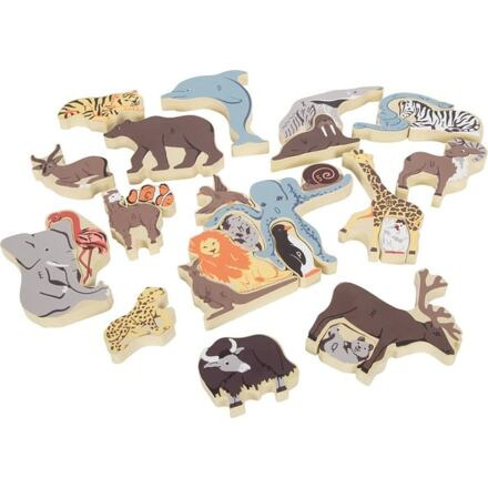 Small Foot Zvířecí puzzle písmena