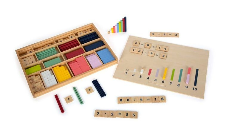 Small foot Počítání v dřevěném boxu Educate