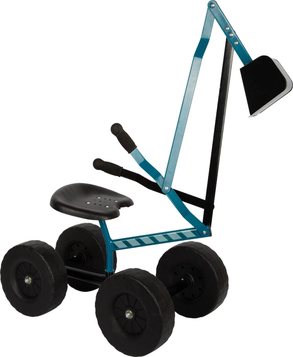 small foot Bagr s kolečky modrý