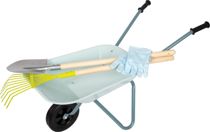 Dětské zahradnické kolečko s nářadím