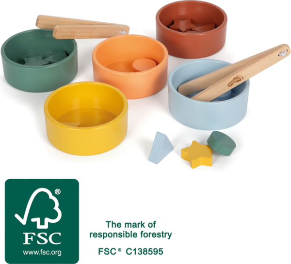 small foot Montessori třídicí hra s kleštěmi