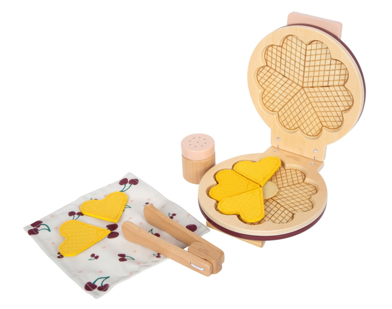 small foot Červený vaflovač s příslušenstvím Tasty