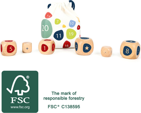 Small Foot Edukativní kostky počítání 1 ks