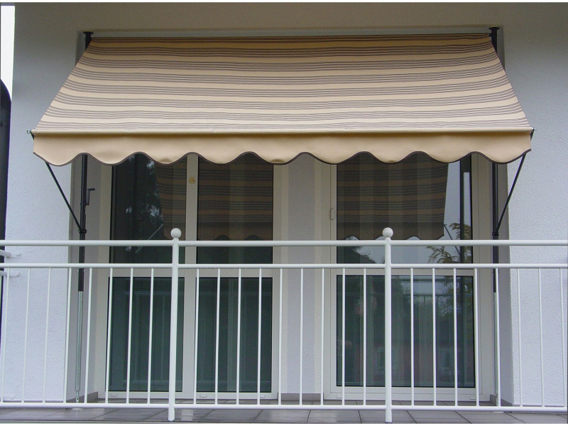 Angerer Upínací markýza Angerer (béžová s hnědými pruhy, šířka 350 cm)