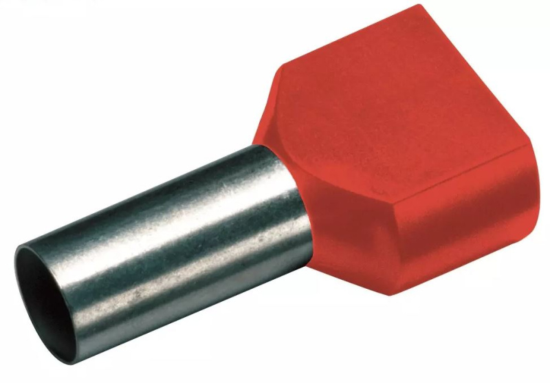 Dutinka lisovací izolovaná dvojitá Cimco 2×1,5 mm2 8 mm 100 ks/bal.
