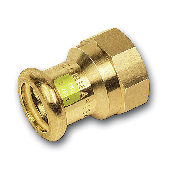 Přechodka lisovací Sanha Cu Press Gas 11270G 18 mm × 3/4" vnitřní závit