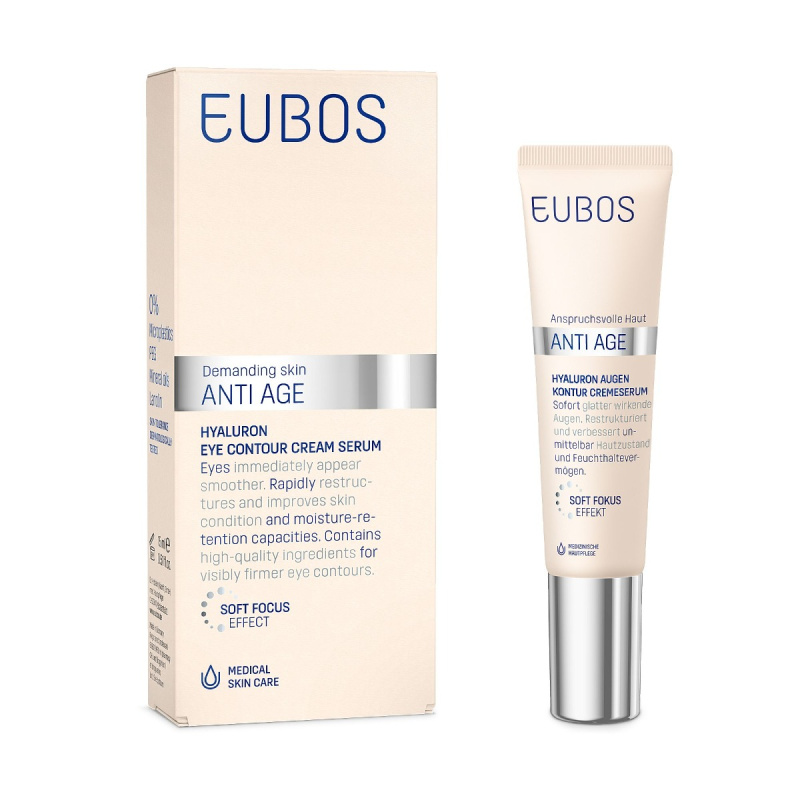 Eubos Hyaluron krémové sérum na oční okolí 15 ml