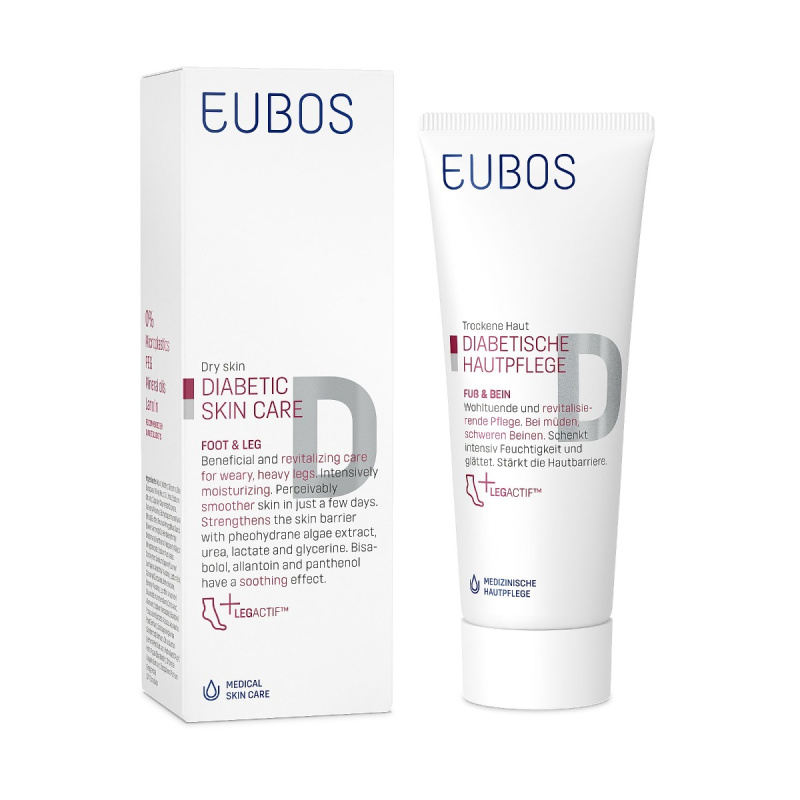 Eubos Diabetic Skin Care Foot & Leg hydratační krém na nohy 100 ml