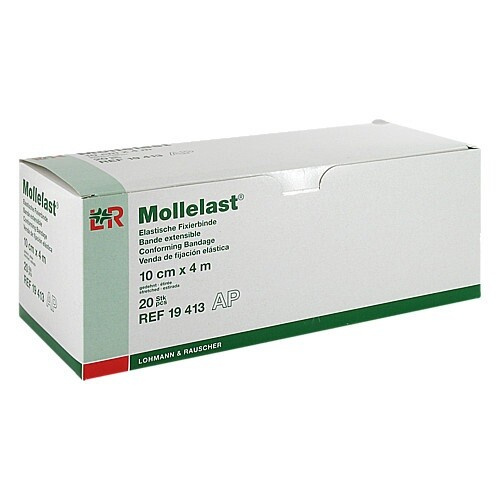 MOLLELAST Obinadlo elastické fixační 10 cm x 4 m