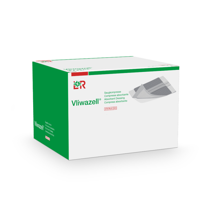 Komprese Vliwazell sterilní vysoce absorpční 20 x 40 cm 30 ks