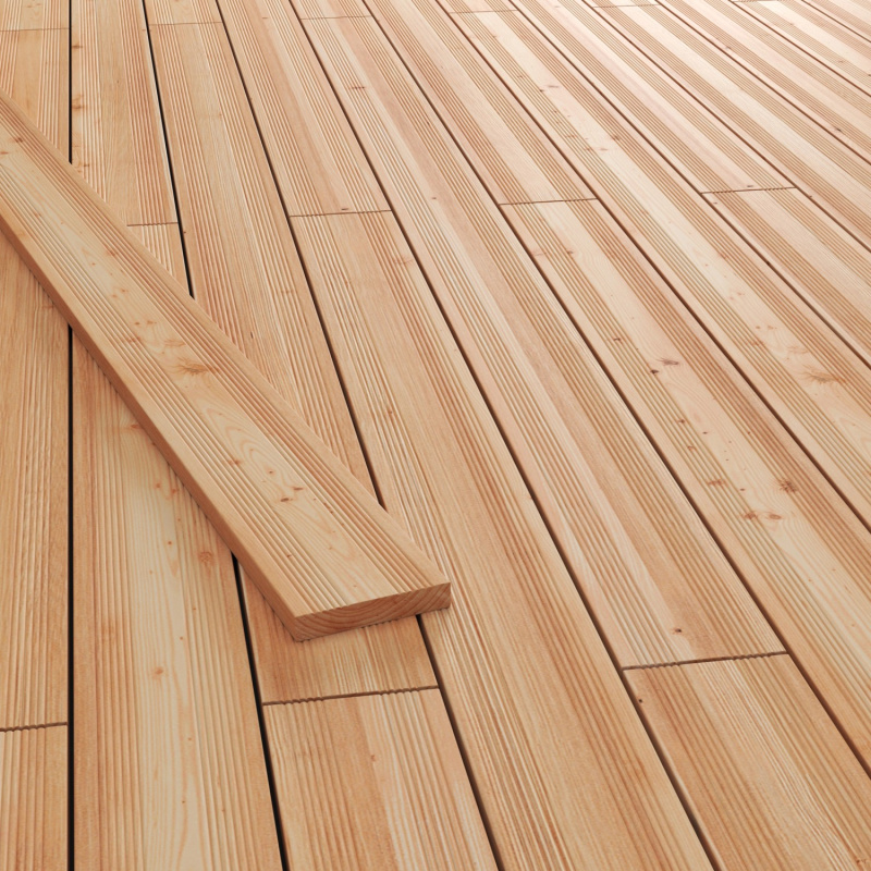 Terasové prkno částečně drážkované/hladké douglaska 21 x 120 x 2000 mm