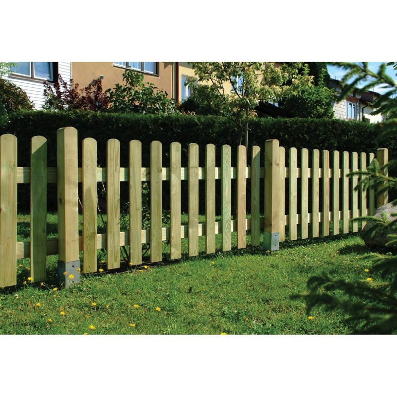 Plaňkový plot rovný tlakově impregnovaný 180 x 85 cm