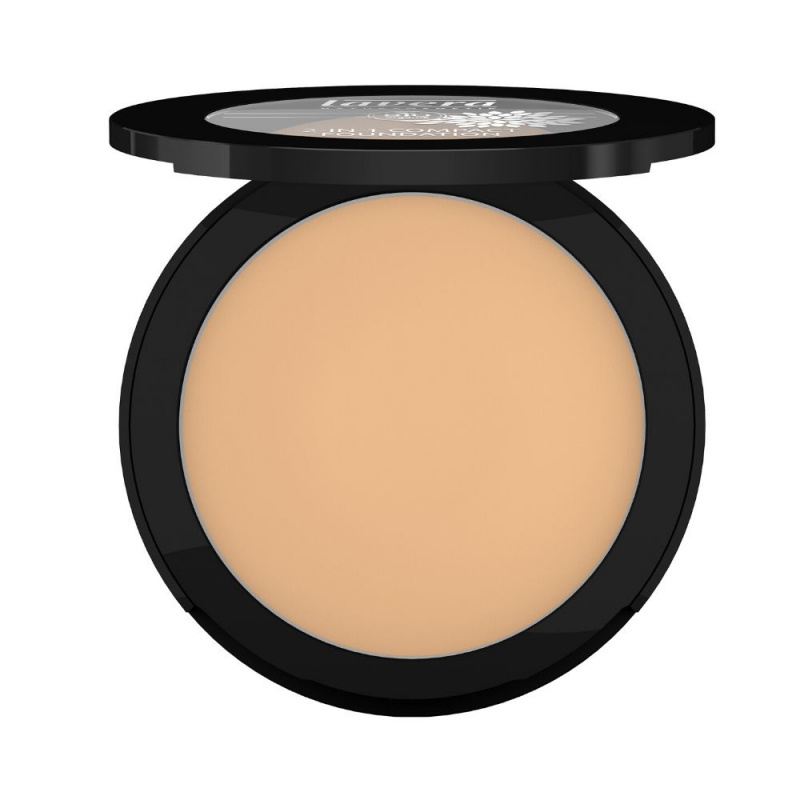 lavera Pudrový make-up 2v1, odstín 03 med, 10 g