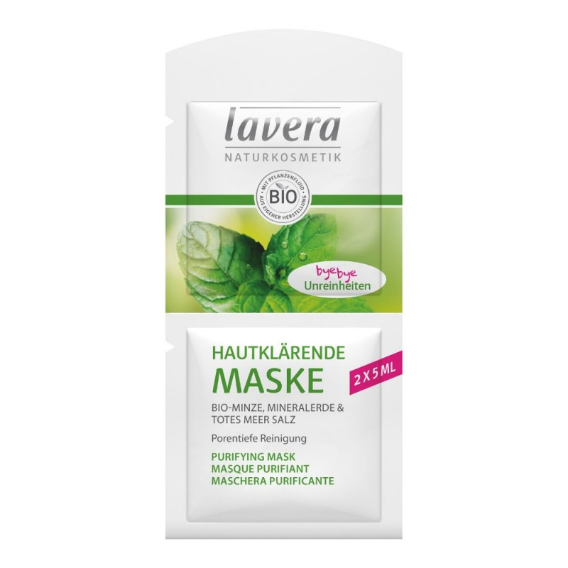 lavera Hloubková čistící maska Bio Máta 2x5 ml