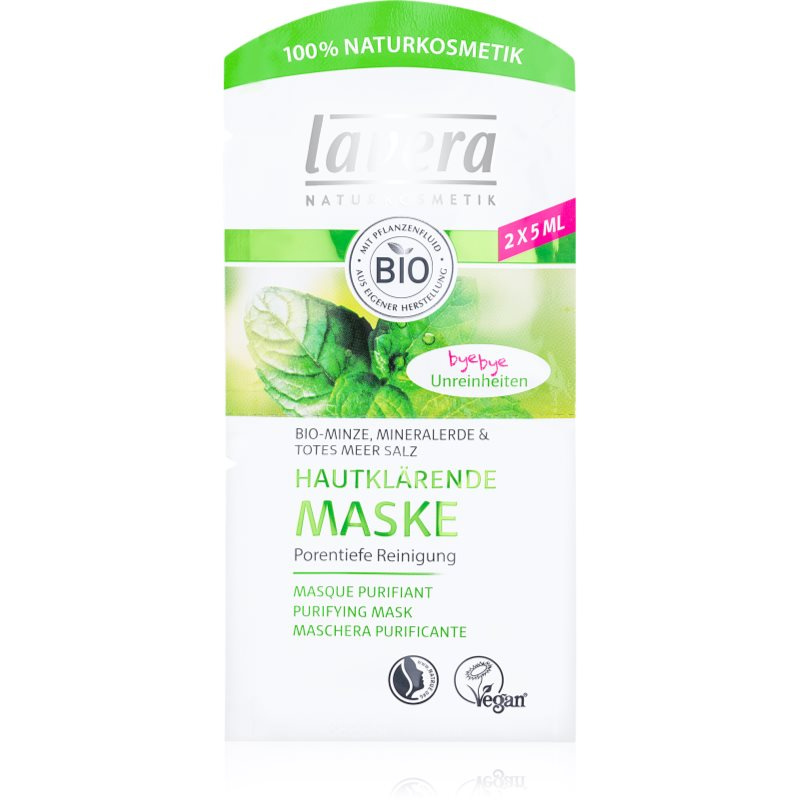 lavera Hloubková čistící maska Bio Máta 2x5 ml