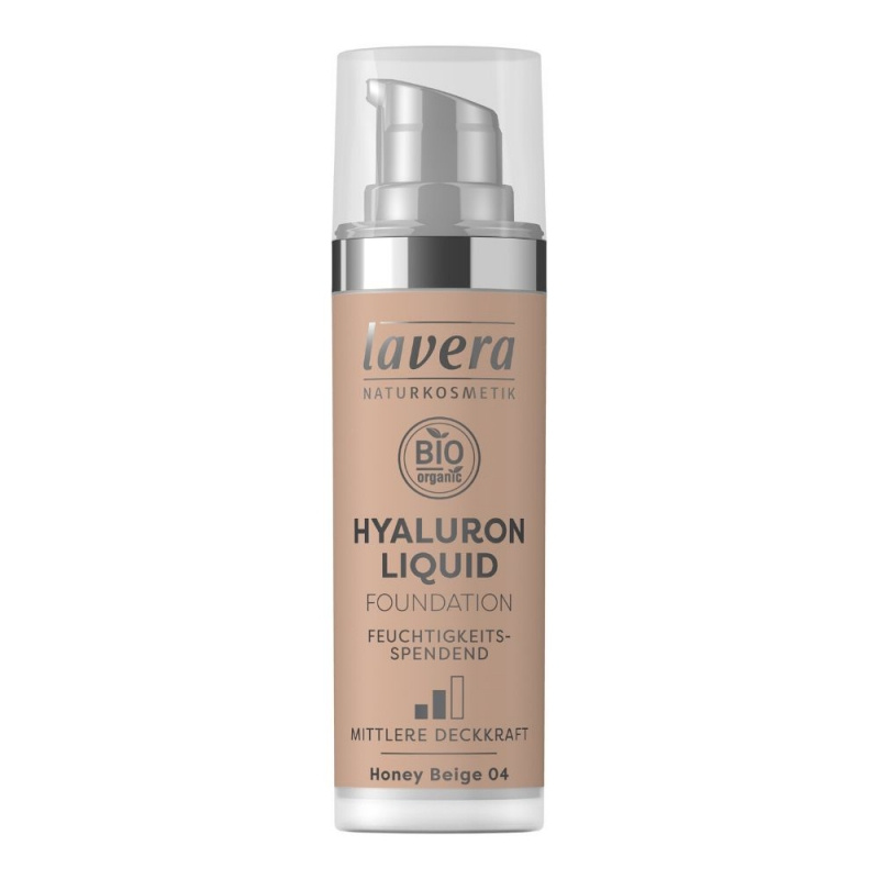 lavera Lehký tekutý make-up s kyselinou hyaluronovou - 04 béžová 30 ml