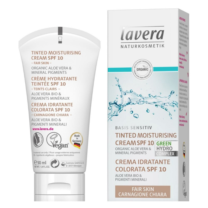 lavera Basis Tónovací hydratační krém - světlý 50 ml