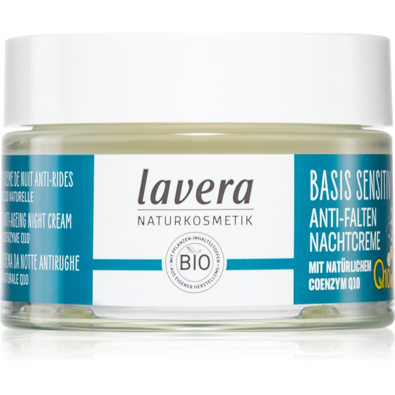 lavera Basis Sensitiv Anti-Ageing Noční pleťový krém s Q10, 50 ml
