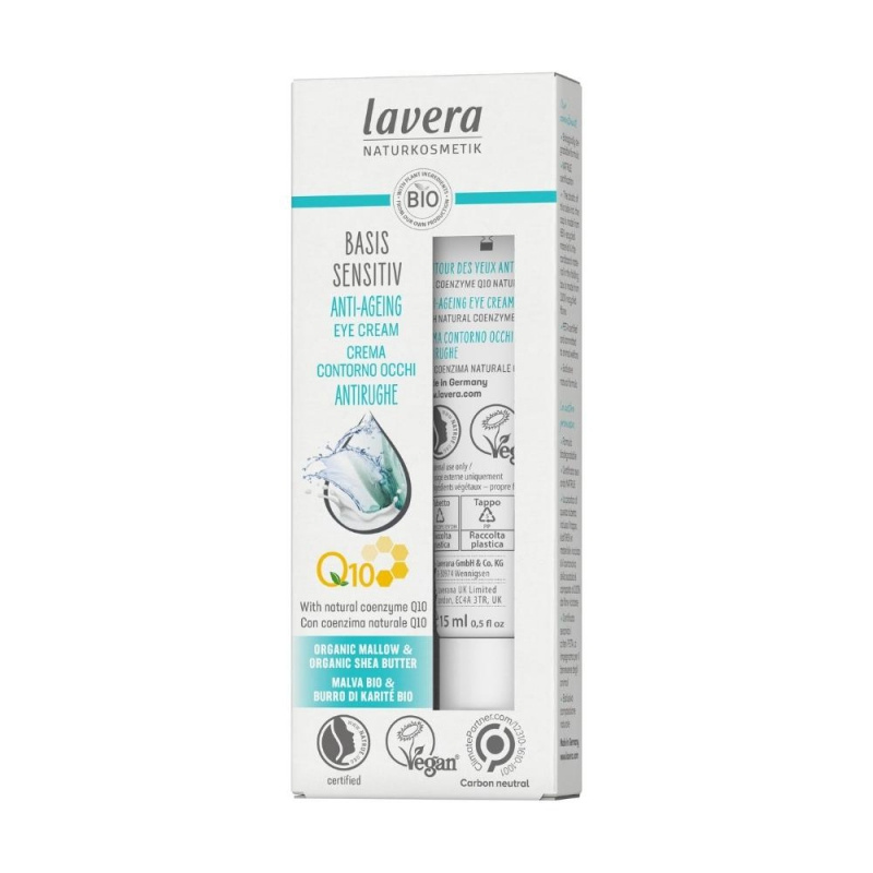 lavera Basis Sensitiv Anti-Ageing Oční krém s Q10, 15ml