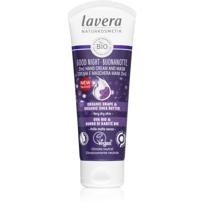 lavera Noční krém a maska na ruce 2v1 75 ml