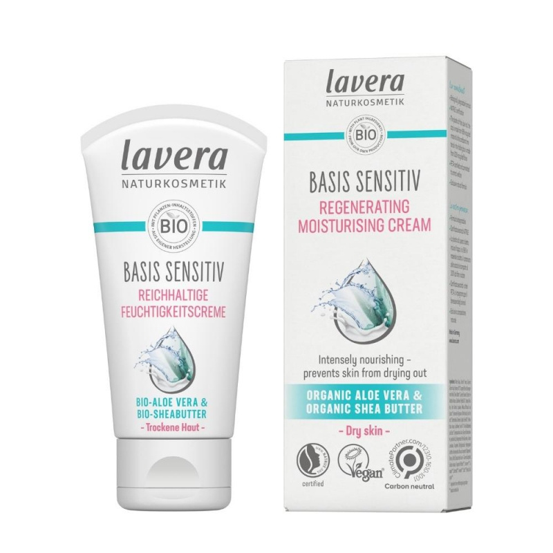 lavera Basis Sensitiv Regenerační a Hydratační pleťový krém 50 ml