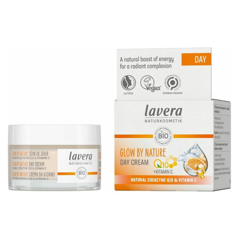lavera Denní krém Glow by Nature s Q10 a Vit C 50 ml