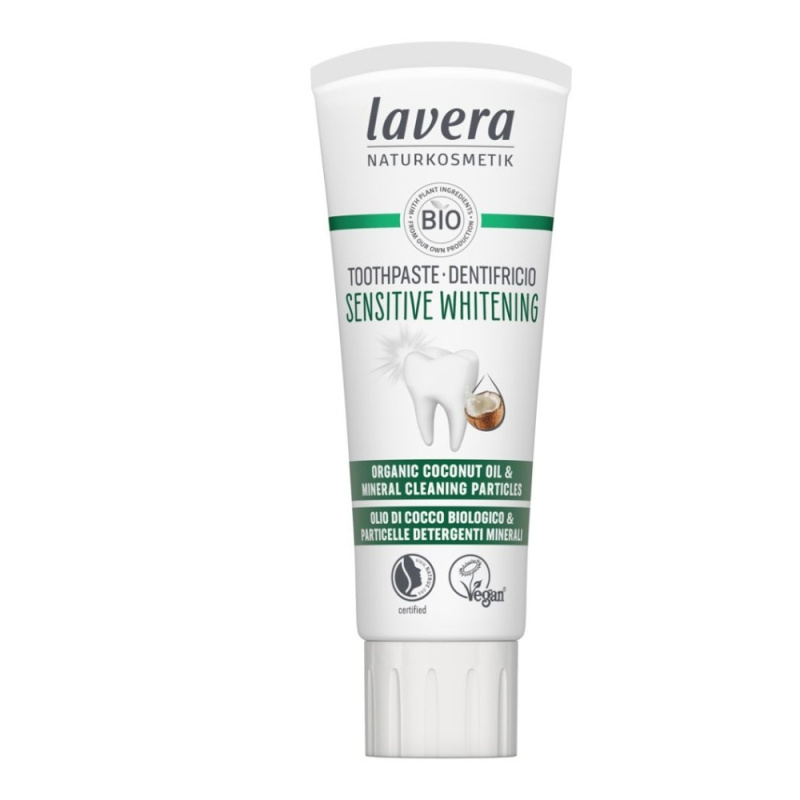 Lavera Sensitive Whitening bělicí zubní pasta 75 ml