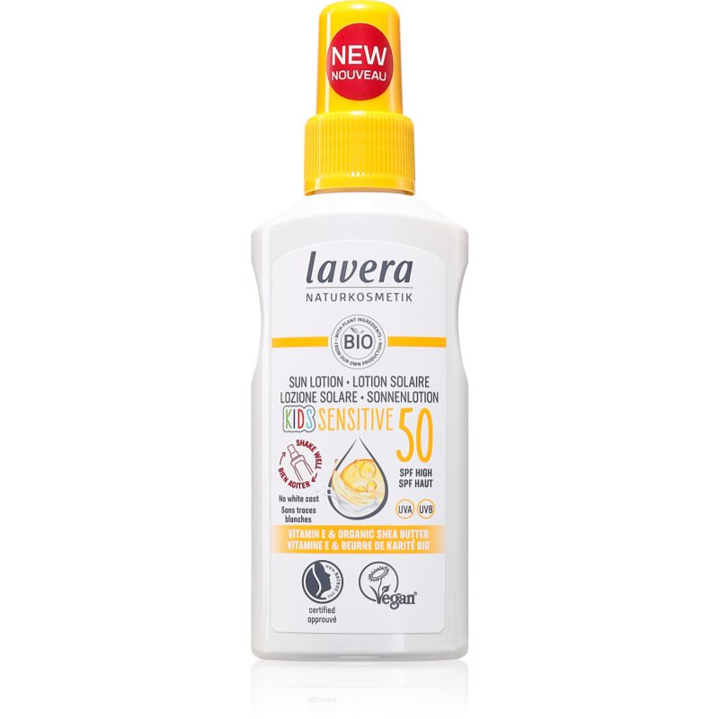 Lavera Kids Sensitive opalovací mléko pro děti SPF 50 100 ml