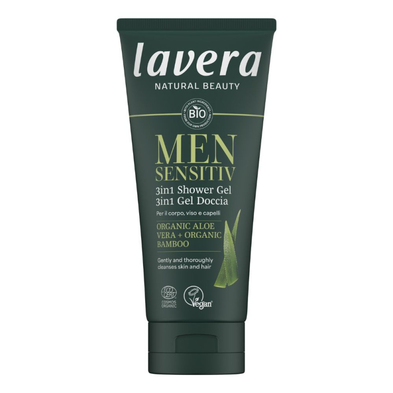 Lavera Pánský sprchový gel Sensitive 3v1 200 ml