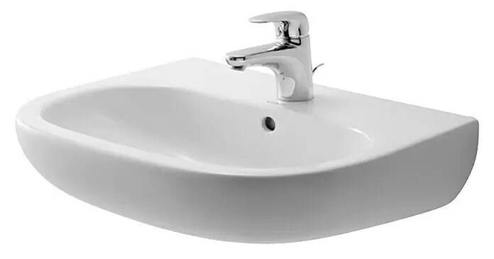 Umyvadlo Duravit D-Code s přepadem / 55 x 43 cm / keramika / bílá Varianta: ivi1