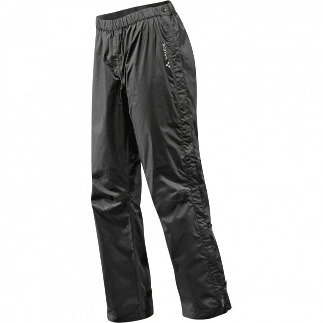 Vaude Men's Fluid Full-zip Pants II S/S, nepromokavé kalhoty, pánské, černá