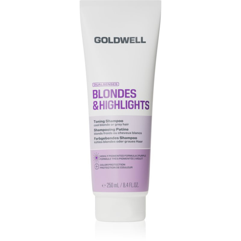 Goldwell Dualsenses Blondes & Highlights Toning Shampoo fialový tónovací šampon 250 ml