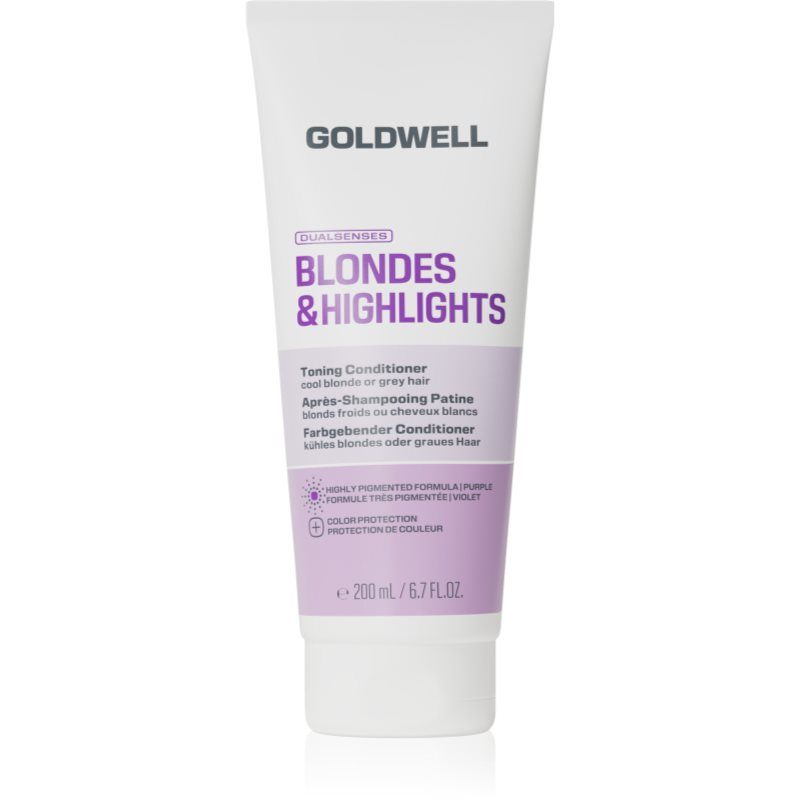Goldwell Dualsenses Blondes & Highlights Toning Conditioner tónovací kondicionér s fialovým pigmentem 200 ml
