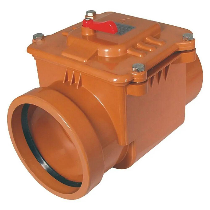 Kanalizační zpětná klapka FunkeGruppe / 160 mm / červenohnědá Varianta: ivi1