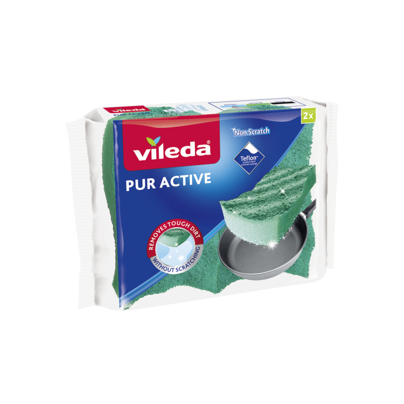 Vileda Pur active - houbička na nádobí, 2 ks