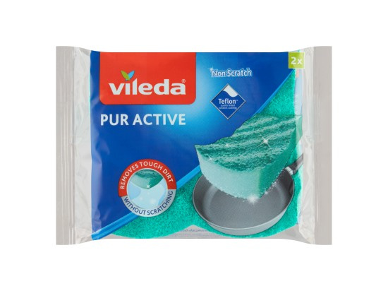 Vileda Pur active - houbička na nádobí, 2 ks