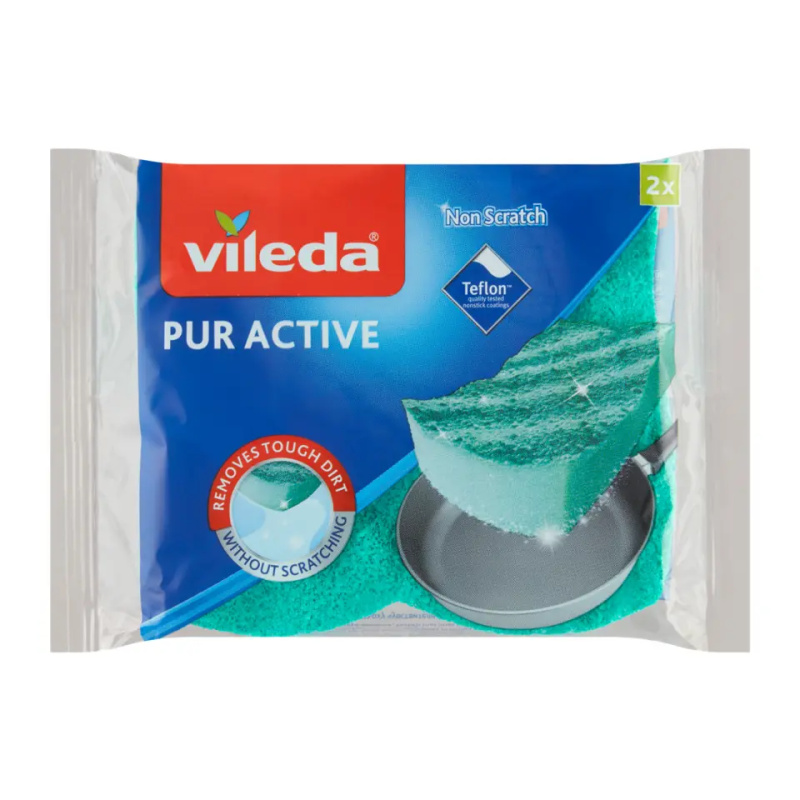 Vileda Pur active - houbička na nádobí, 2 ks