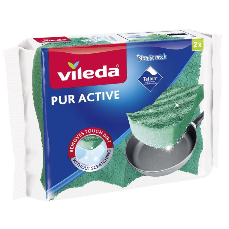 Vileda Pur active - houbička na nádobí, 2 ks