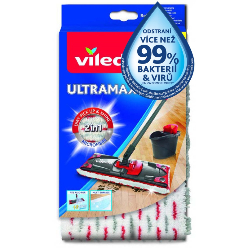 Vileda Náhradní návlek na mop Ultramax Microfibre 2v1, 1 ks