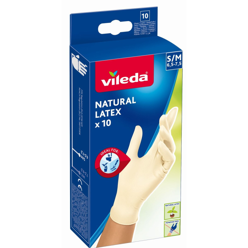 Vileda Natural latex rukavice velikost S/M