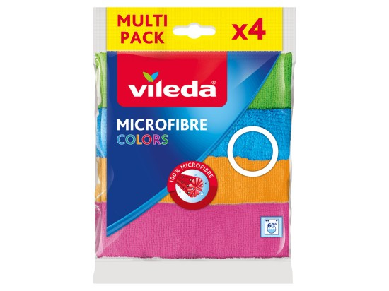Vileda Microfibre Colors - utěrka - 30 x 30, 4 ks